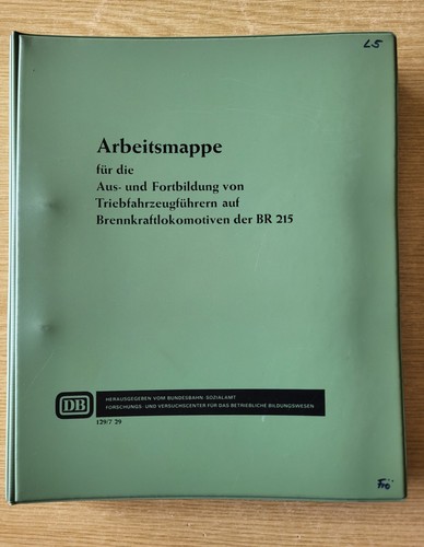 Ausbildungsmappe baureihe 215 - ausbildungsmappe,