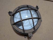 Pauluhn Maritime Deckenleuchte aus Messing 24cm Durchmesser Massiv Wasserdicht