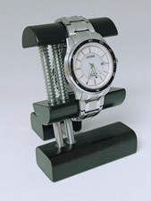 Schwarzer uhrenhalter - schwarzer,