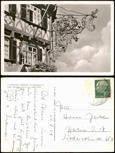 Ansichtskarte nagold altes - ansichtskarte,