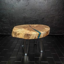 Epoxidharz Baumscheiben Tisch