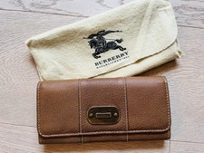 Wie Neu. Burberry Portemonnaie Damen Geldbörse Braun Leder