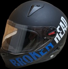 Broken Head Integralhelm BeProud Sport Blau + Schwarzes Visier