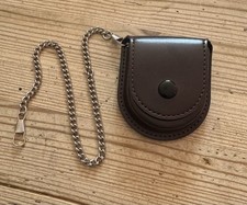 Geldbörse Taschenuhr Hülle Biker Punk Steampunk Kette Leder Gürtel Harley  PK