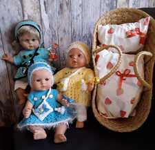Puppen  Sammlung  Konvolut  liebevolle Handarbeit ! Tragekorb