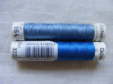 Nähgarn Gütermann Garn Konvolut 2 Rollen blau 322 964 Allesnäher Polyester Set