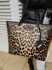 DIANE VON FÜRSTENBERG Tasche Leo Shopper Gold Logo Leopard animal dolce