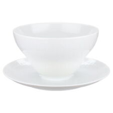 Sauciere mit Teller einteilig Rosenthal Romanze in Weiß