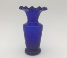 Biedermeier vase pressglas - -,