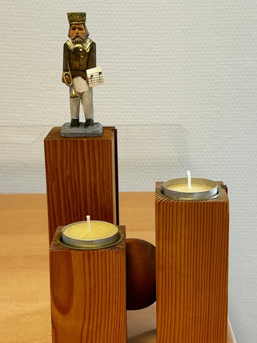 Leuchter holz mit - holz, geschnitzten