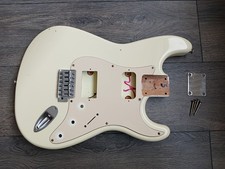 Aged white stratocaster - aged,