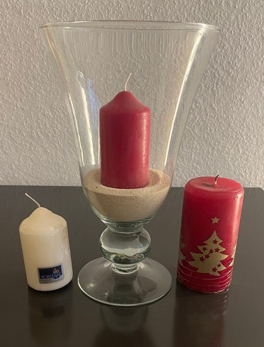 Glas windlicht deko - glas, +