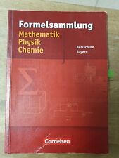 Mathematik Physik Chemie - Formelsammlung - Realschule Bayern - Cornelsen - NEU