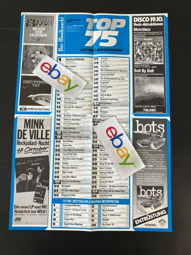 Musikmarkt charts plakat - charts,
