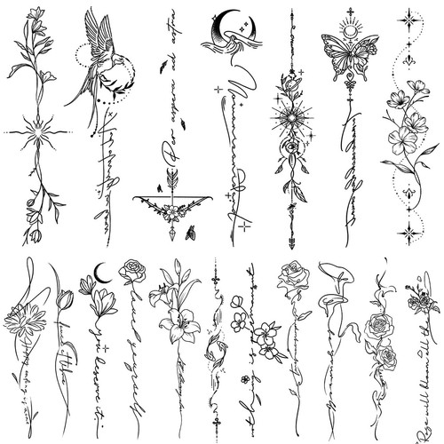 Stück line art tattoos - line,