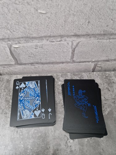 Kartendeck blau und weiß - blau,