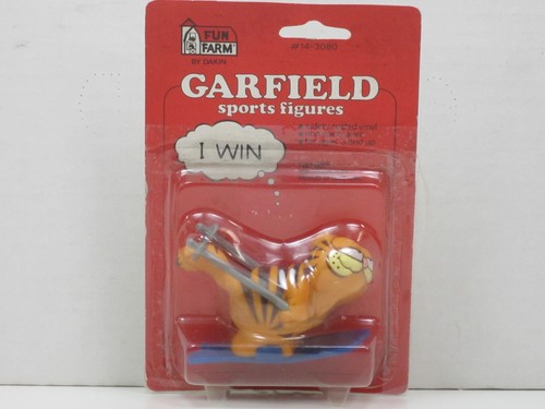 Figur garfield als skifahrer - skifahrer, i
