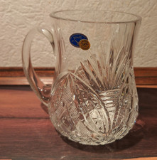Neman Glassworks Bierkrug russisches Kristallglas, Krug, OVP, Bleikristall