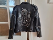 Kunstleder bikerjacke - kunstleder,