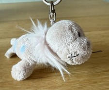 NICI Plüsch Robbe Seehund 11 cm groß grau Schlüsselanhänger