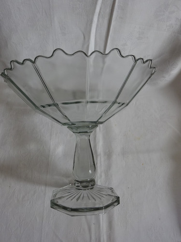 Pressglas schale fußschale - pressglas,