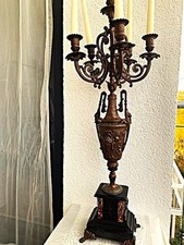 Kerzenleuchter ANTIK Kandelaber 5flamm. Bronze schwer Legierung France