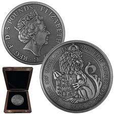 2oz Lion of England .999 Fine