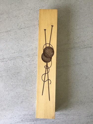Stricknadelbox aus holz - stricknadelbox,