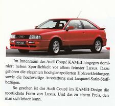 AUDI COUPE KAMEI DESIGN Tuning Sondermodell B3 Prospekt Brochure 1991 30