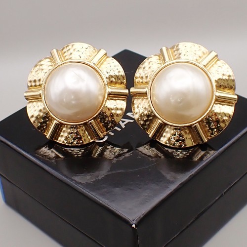 Chanel vintage clip metall - chanel, clip-on