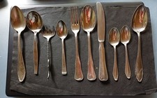 Versilberte Besteckteile Konvolut (10 Teile)
