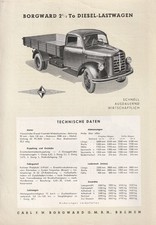 Prospekt lkw borgward 1 - lkw, 1/2