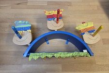 HABA Holz-Kinder-Garderobe mit drei Wichteln - sehr gut erhalten