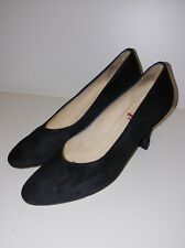 THIERRY RABOTIN Damen Schuhe Pumps Schwarz Wildleder Top! Gr. 38