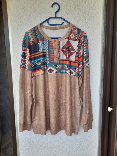 Langarmshirt herren azteken - langarmshirt,