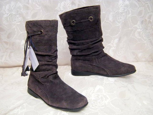 Slouch boots braun leder - boots, 37