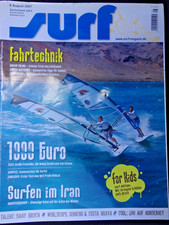 SURF MAGAZIN 8/07,BIC TECHNO 148,F2 XANTOS 152,FANATIC SHARK 145 HRS,HIFLY FREE