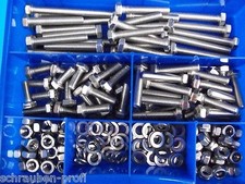 160 Teile Edelstahl Sechskant