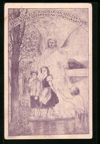 Schutzengel behütet kinder - schutzengel,