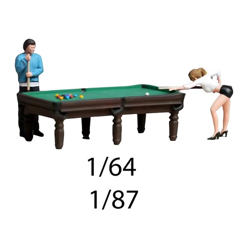 Mini billard szene handbemalt - mini,