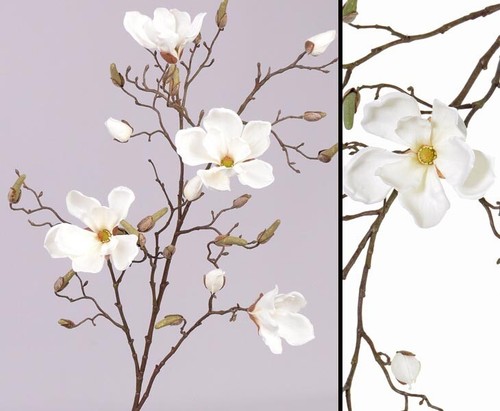 Zweig deko magnolien 4 - zweig,