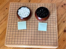 Vintage Holz Go Brettspiel Set