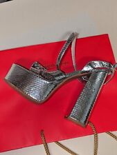 Exklusive Goldene Plateau High Heels – 15 cm – Damen, Gr. 39, Glamourös