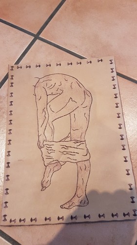 Akt männer lederbild - akt,