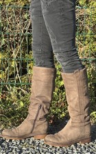 Stiefel Lammfell Absatz Innen