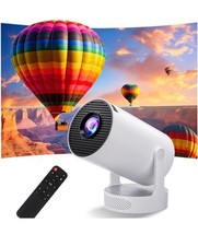 Mini Smart Projektor, 1080P Unterstützung, 130 Zoll Bildschirm, Apps integriert, Bluetooth