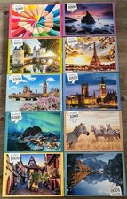 10x1000 Teile Puzzle, Konvolut,