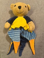Bär Schnuffeltuch Schmusetuch Kuscheltuch Sterntaler Zipfel Frottee gelb blau