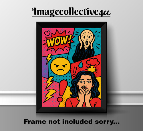 90er pop art druck - 90er,
