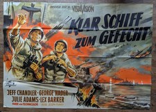 Klar Schiff zum Gefecht / EA-A0 Plakat 1956 / Lex Barker, G. Nader / DILL-GRAFIK